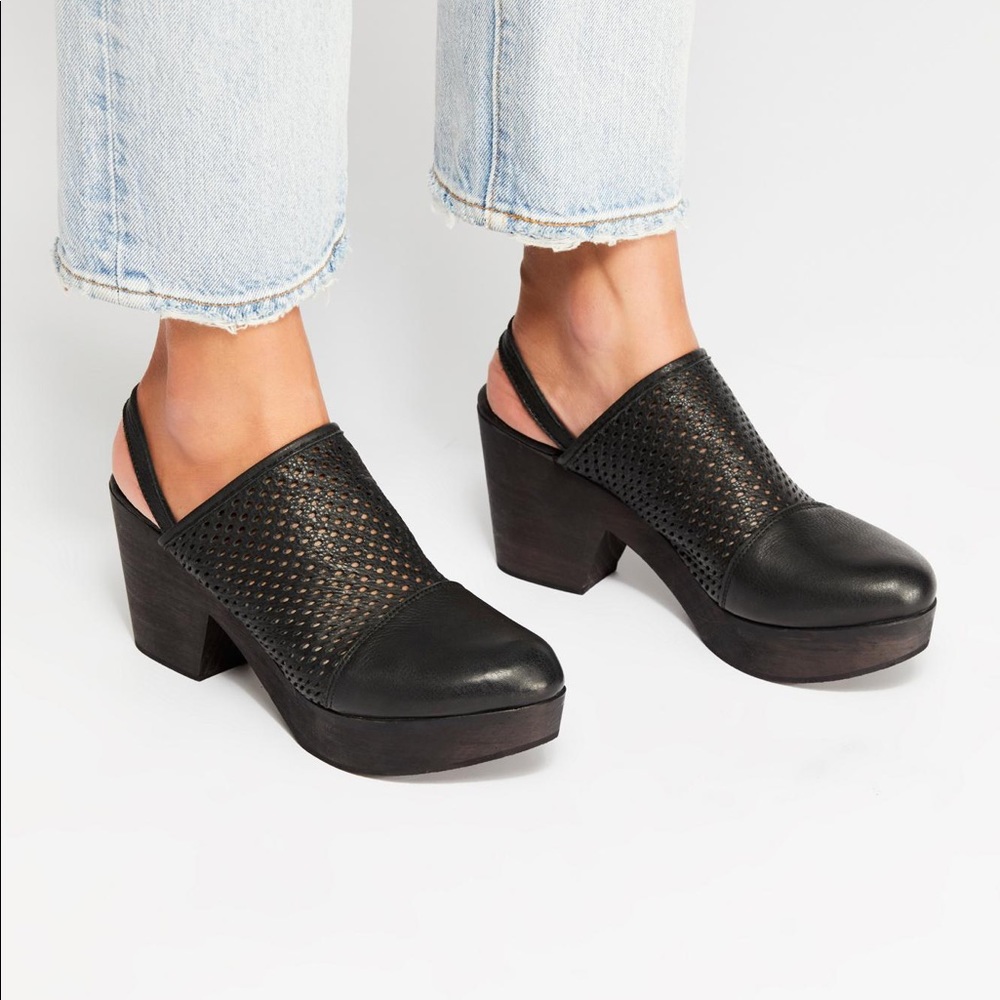 NWT Free People Logan Clog Shoes black 40 - Picture 4 of 14